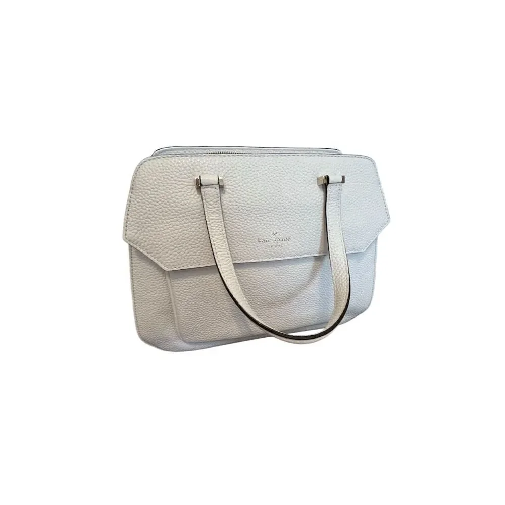 Kate Spade Cream Boxwood Road Aubrey Satchel Bag w/ Dust Bag